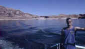 Captain Durango and his ship on Lake Powell.