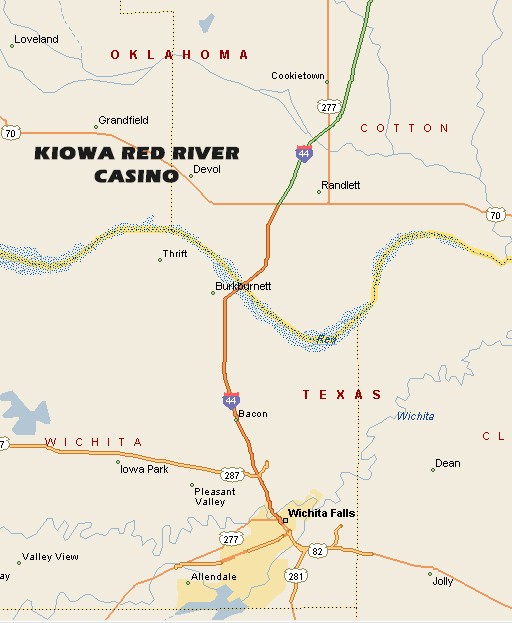 Kiowa Red River Casino Map
