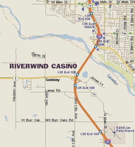 Riverwind Casino Map
