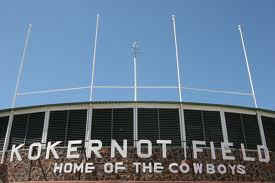 Kokernot Field in Alpine, Texas, home of the Alpine Cowboys and Sul Ross State University Lobos