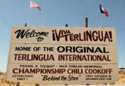 Terlingua International Championship Chili Cookoff sign