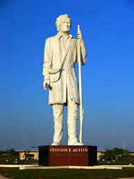 Stephen F. Austin Statue in Angleton Texas