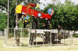 Luling decorated oil well pump jacks