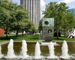 Nasher Sculpture Garden in the Dallas Arts District