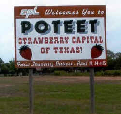 Poteet Strawberry Capital of Texas