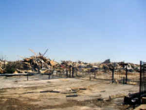 Looking like bombed Beirut, the site of the new Dallas Cowboy stadium.