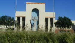 One of the Art Deco pavilions at Dallas Fair Park, site of the Texas State Fair.
