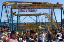 The Crazy Mouse Ride at the Midway of the Texas State Fair.
