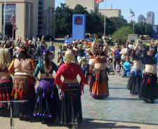 Mundo Latino performers at the Texas Hall of State at the State Fair of Texas.