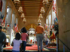 Walking into the Great Hall of the Texas Hall of State at the State Fair of Texas.