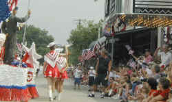 Granbury 4th of July Parade Army Float