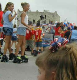 Granbury 4th of July Parade Roller Bladers