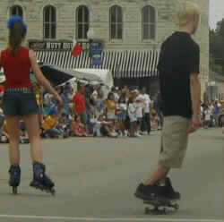 Granbury 4th of July Parade Roller Bladers