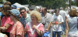 Texas Big Hair at the Peach Festival.