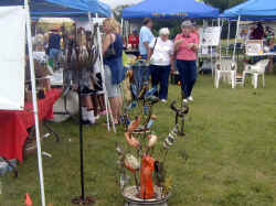 One of the Prairie Fest art vendors.