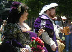 King Henry and one of his Queens, the ill-fated Anne Boleyn, soon to lose her head...