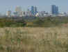 The downtown Fort Worth skyline seen from the east.