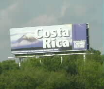 Costa Rica is south of Texas