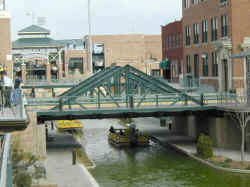 The Bricktown canal and Water Taxis.
