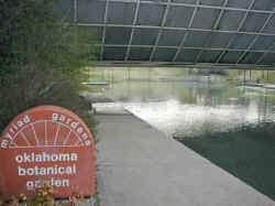 A trail going under the Crystal Bridge.