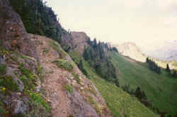 Hiking Trail up Church Mountain in Mount Baker-Snoqualmie National Forest.