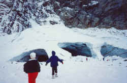 The ice caves on the Mountain Loop Highway.