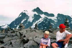 Sitting on Tabletop Mountain with Mount Shuksan a short distance east.