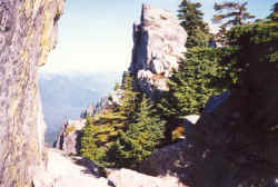 Near the top of Mount Pilchuck.