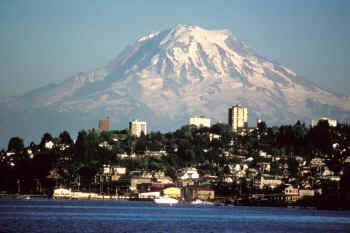 Tacoma with Mount Rainier 