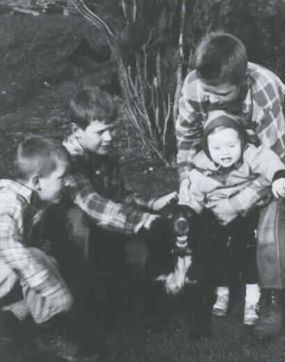 Baby Scott with his Uncles